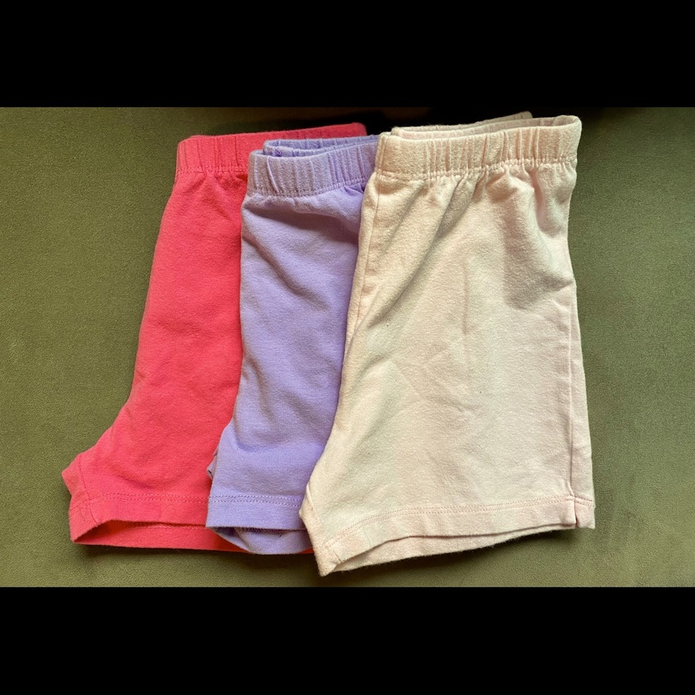 Girls Bicycle Kick Shorts (3 in lot)